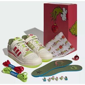 Adidas Originals Forum Low x The Grinch sz 10 2023 New Men Shoes Limited ID3512